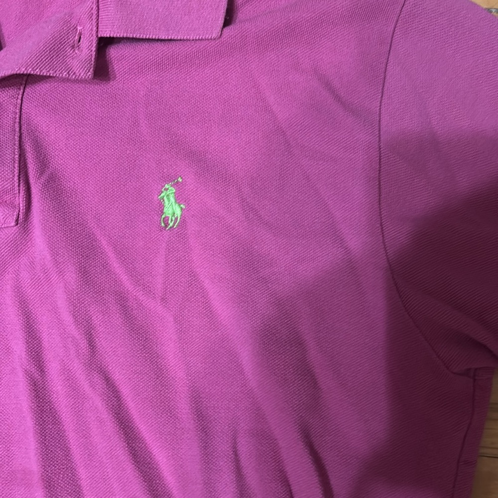 Pink 2 button polo - Picture 3 of 7